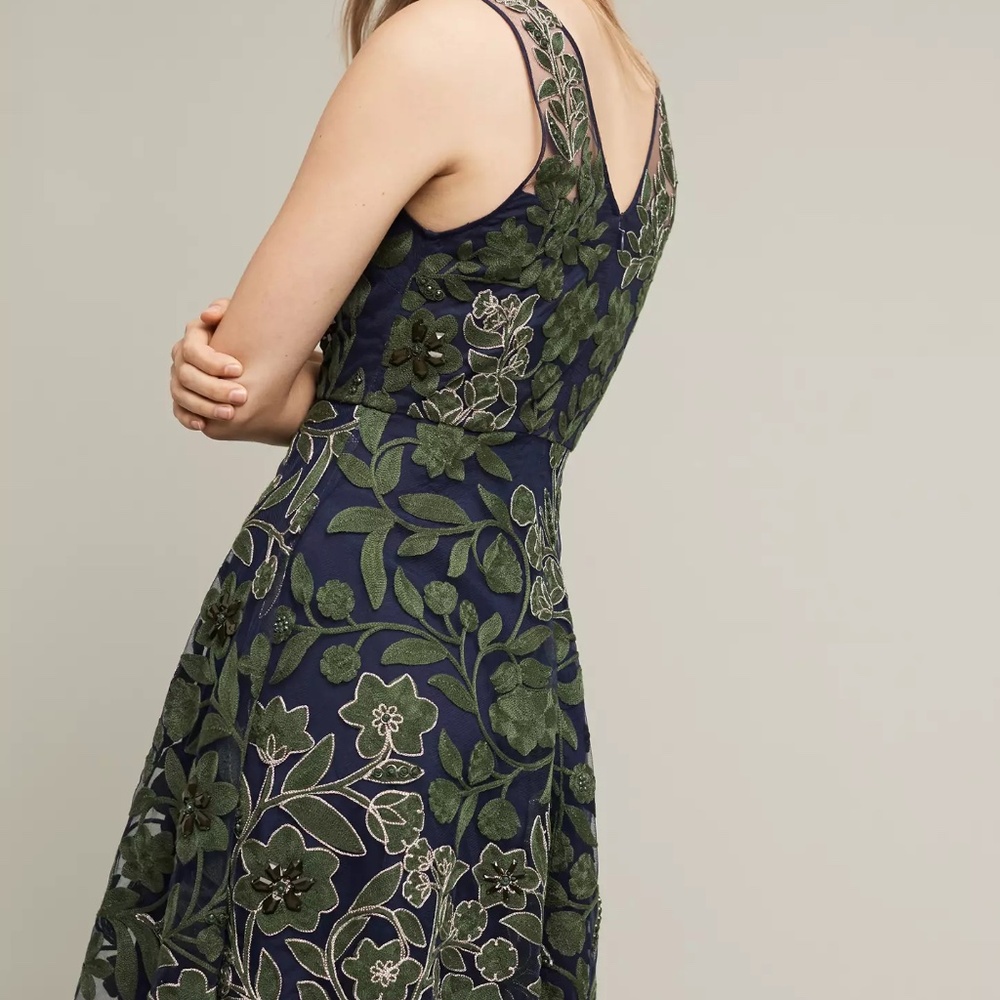 Embroidered Fern Dress from Anthropologie - Picture 4 of 9